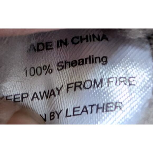 QUINCE Black Suede 100% Australian‎ Shearling Lined Clog Slippers Women's 8 - Picture 13 of 13